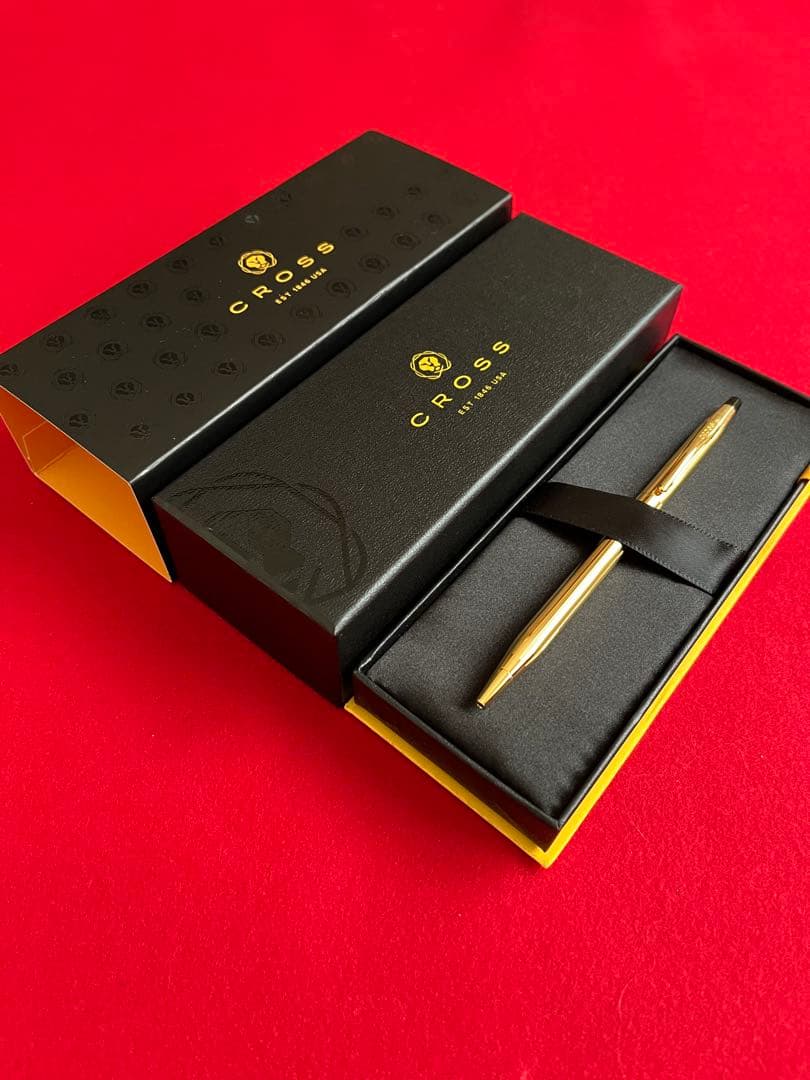 Brandless Cross Classic Century Gold PVD Ballpoint Pen with Gift Box Japan Import