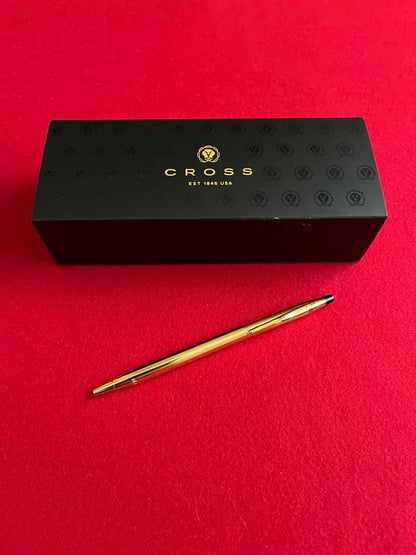 Brandless Cross Classic Century Gold PVD Ballpoint Pen with Gift Box Japan Import