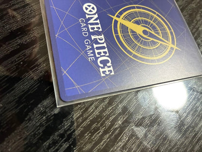One Piece Monkey D. Luffy OP05-119 SEC card from New Era series showing front with slight surface dirt