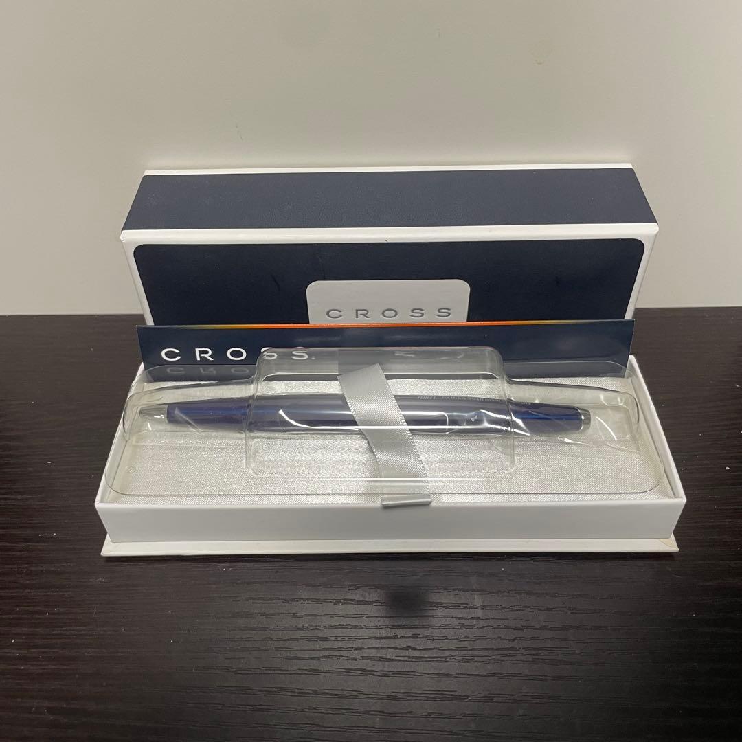 Avirex Cross 40th Anniversary Collaboration Ballpoint Pen Blue Silver
