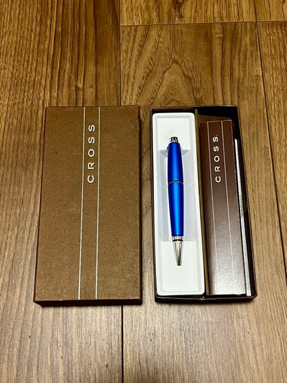 Cross Edge AT0555-3 Gel Ballpoint Pen Nitrro Blue Japan Import