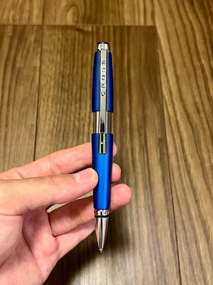 Cross Edge AT0555-3 Gel Ballpoint Pen Nitrro Blue Japan Import