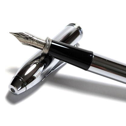 Cross Townsend Fountain Pen N536 Chrome F Nib Silver
