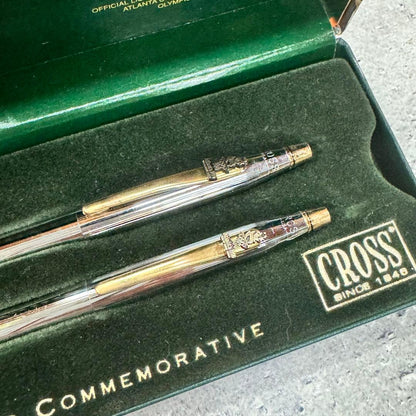 Cross Atlanta 1996 Olympic Games Commemorative Ballpoint Pen and Pencil Set