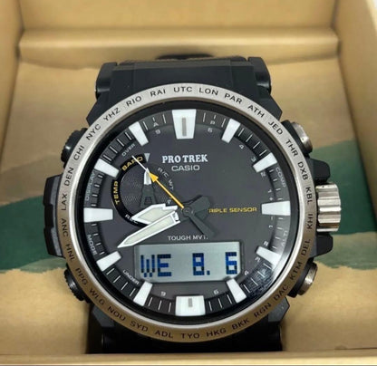 Casio Pro Trek Series PRW-61-1AJF Watch with Analog and Digital Displays — Japan Import