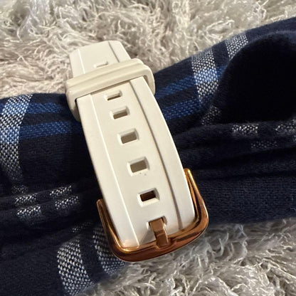 Casio Baby-G Digital Watch White and Gold Resin Band Japanese Model
