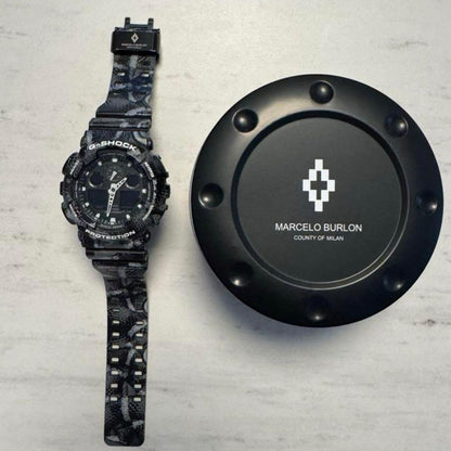 Casio G-Shock Marcelo Burlon Collaboration GA-100MRB-1AJR Watch — Japan Import
