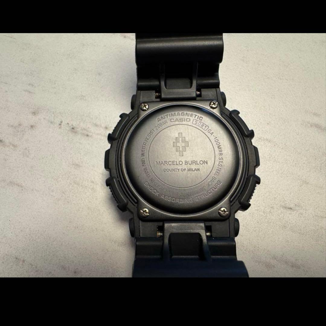 Casio G-Shock Marcelo Burlon Collaboration GA-100MRB-1AJR Watch — Japan Import
