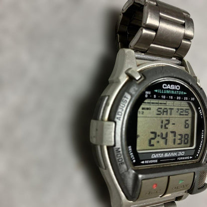 Casio Data Bank DB-V300 Digital Watch with Recorder — Japan Import