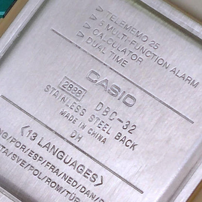 Casio Data Bank Watch Model DBC-32 with Battery Operated Movement