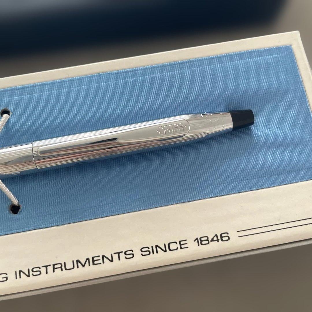 CROSS Ballpoint Pen Fuji Television 8 Logo Souvenir With Box