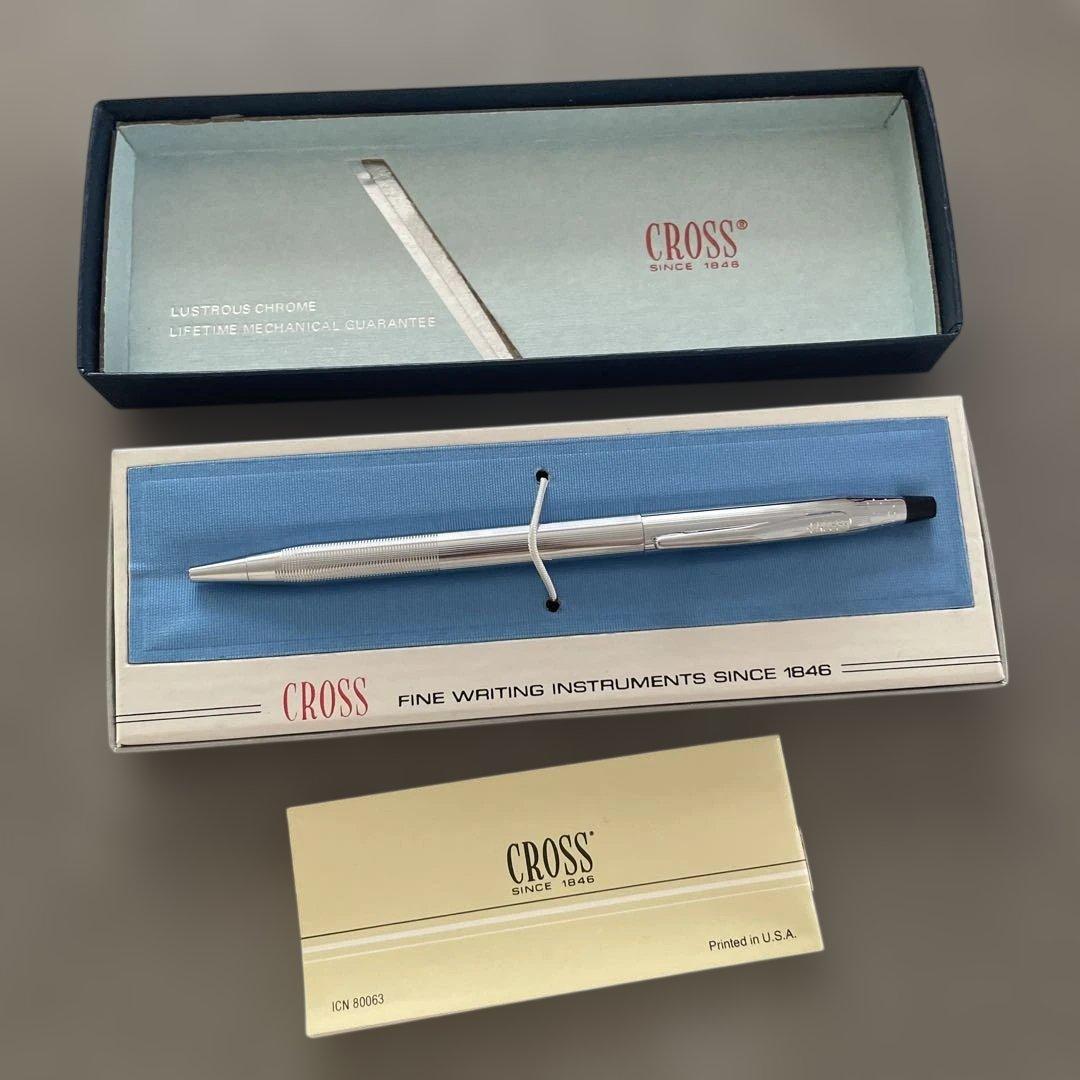 CROSS Ballpoint Pen Fuji Television 8 Logo Souvenir With Box