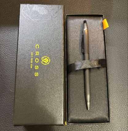 CROSS Classic Century Brushed Black Oil-Based Ballpoint Pen — Japan Import