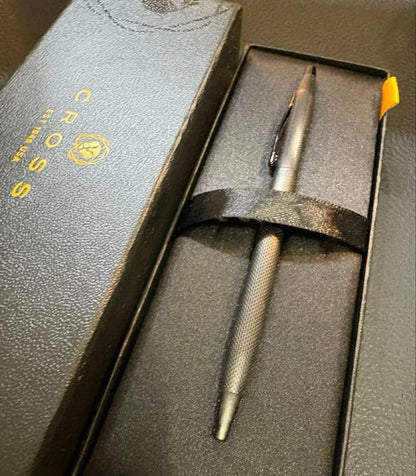 CROSS Classic Century Brushed Black Oil-Based Ballpoint Pen — Japan Import