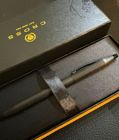 CROSS Classic Century Brushed Black Oil-Based Ballpoint Pen — Japan Import