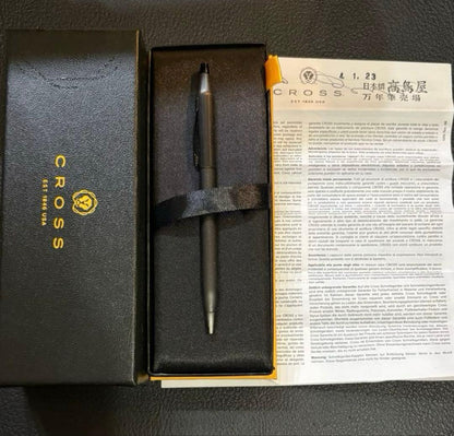 CROSS Classic Century Brushed Black Oil-Based Ballpoint Pen — Japan Import