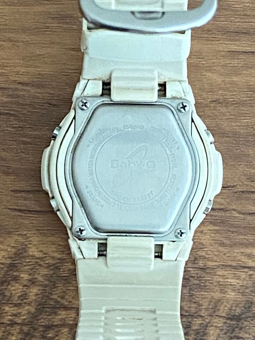 Casio Baby-G BGA-110BL-7BFJ Watch White Model with LED Light and 10 ATM Water Resistance — Japan Import