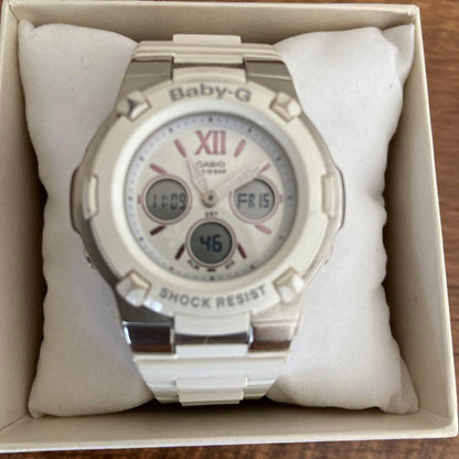 Casio Baby-G BGA-110BL-7BFJ Watch White Model with LED Light and 10 ATM Water Resistance — Japan Import