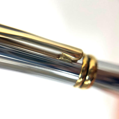 Cross Townsend Medalist Ballpoint Pen Brand Cross Silver Ink Black Classic Deco Style — Japan Import