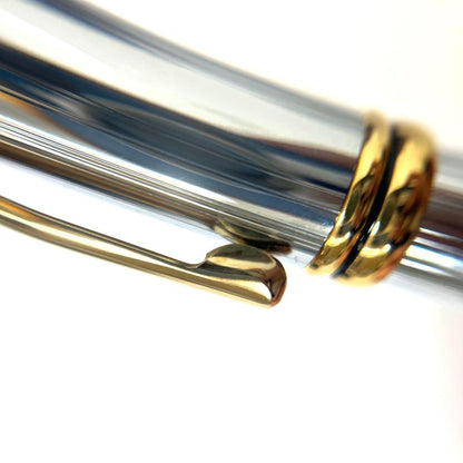 Cross Townsend Medalist Ballpoint Pen Brand Cross Silver Ink Black Classic Deco Style — Japan Import