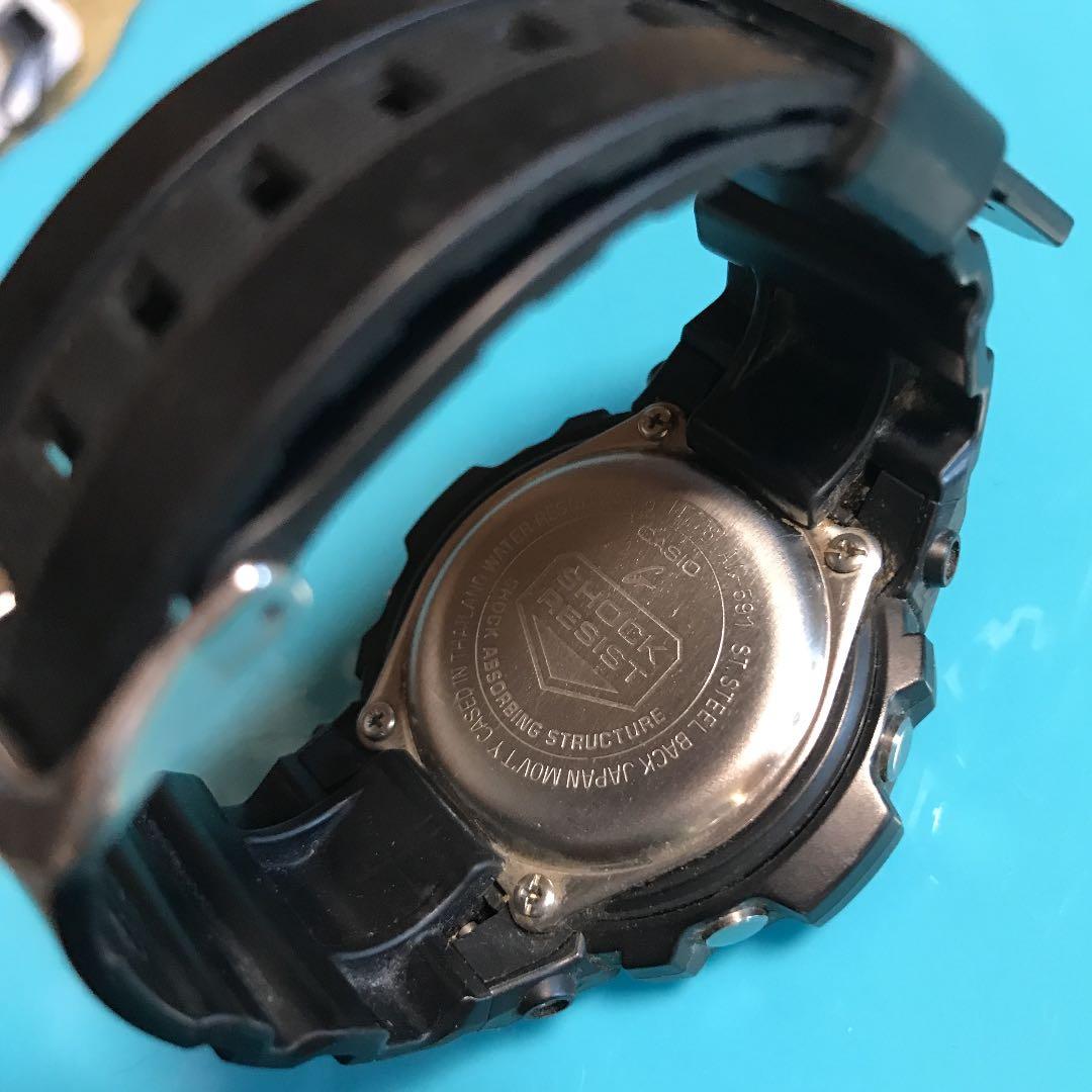 Casio G-Shock AW-591 Watch in Black and Blue Resin Battery Quartz