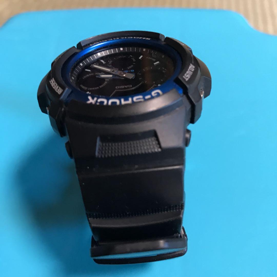 Casio G-Shock AW-591 Watch in Black and Blue Resin Battery Quartz