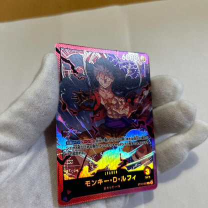 One Piece Card Game Monkey D Luffy Leader card model ST10-002 with power 6000 and life 3 from Japan