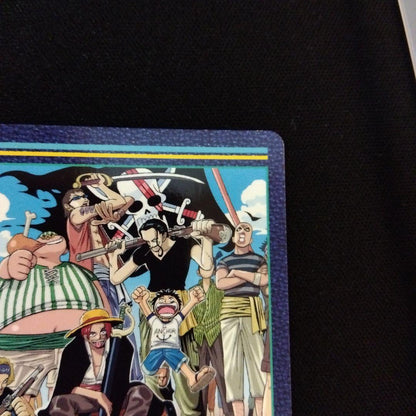 One Piece Carddass Visual Adventure card number 87 showing Shanks and Luffy going to sea Japan import