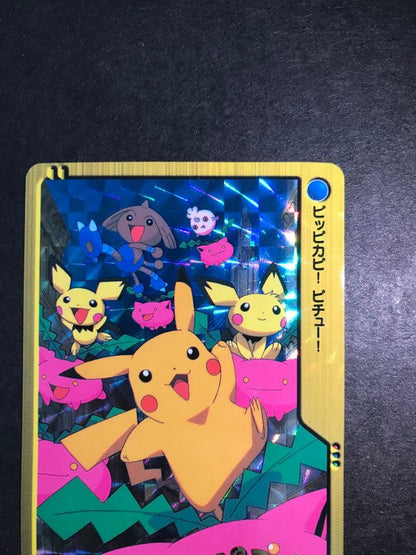 Nintendo Pokémon Collectible Card featuring Pikachu and Pichu brothers from Anime Collection