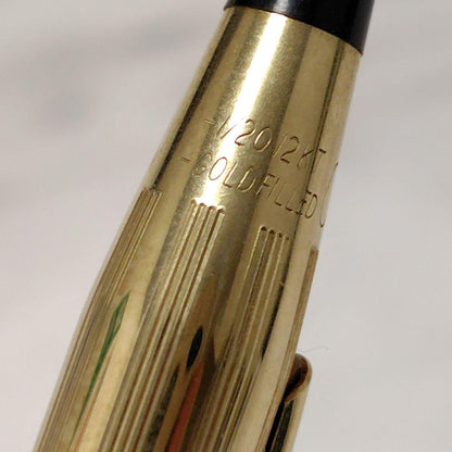 Cross Twist Fountain Pen 12KT Gold Filled ink Pen with Box and Instructions — Japan Import