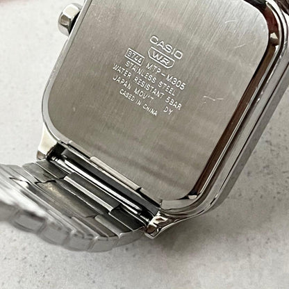 Casio Moon Phase MTP-M305 Watch with Light Blue Dial — Japan Import