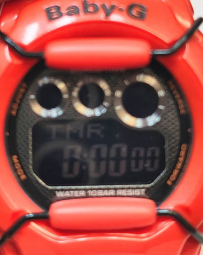 Casio Baby-G Digital Watch BG-1006SA Orange Battery Replaced