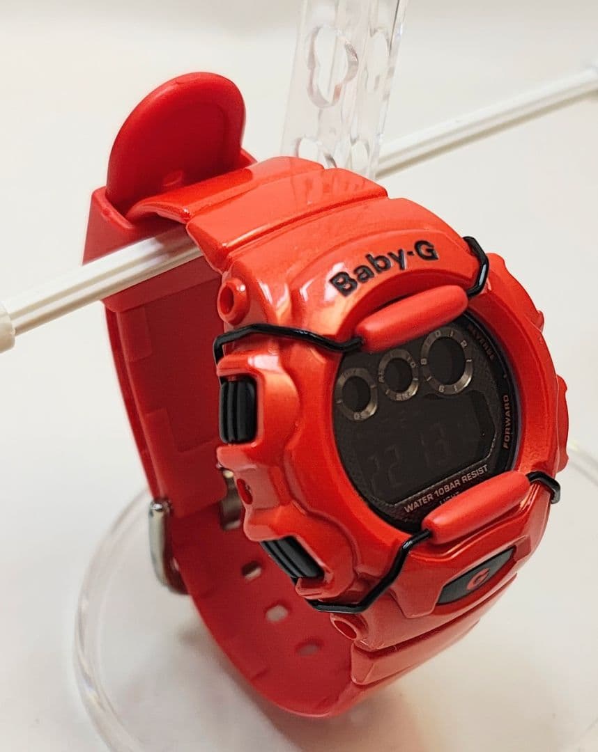 Casio Baby-G Digital Watch BG-1006SA Orange Battery Replaced
