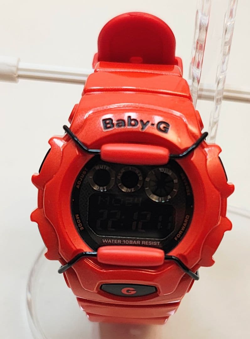 Casio Baby-G Digital Watch BG-1006SA Orange Battery Replaced