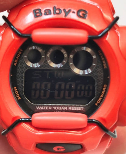 Casio Baby-G Digital Watch BG-1006SA Orange Battery Replaced