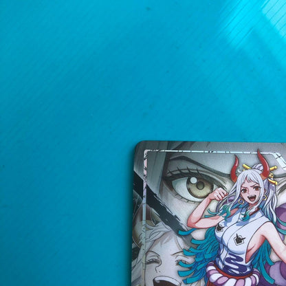 One Piece Yamato Leader Parallel OP16-079 Battle of Destiny trading card in sleeve