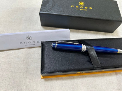 Cross Bailey Ballpoint Pen Blue Twist Action