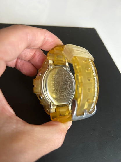 Casio G-Shock International Dolphin Whale Conference Commemorative Model DW-6910K Clear Yellow