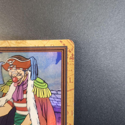 One Piece Carddass Hyper Battle Buggy C24 collectible card with hologram effect from Japan import