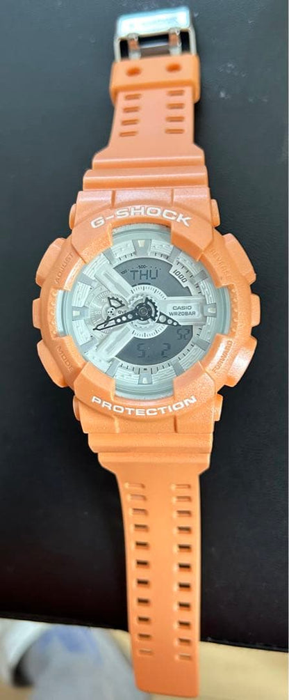 Casio G-SHOCK Mat Metallic Series GA-110SG-4AJF Orange Watch — Japan Import