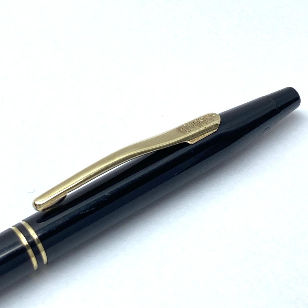 Cross Slim black ballpoint pen with twist mechanism and black ink, showing slight wear