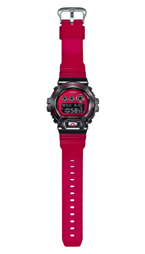 Casio G-Shock DW-6900 Model With Stainless Metal Bezel and Skeleton Band — Japan Import