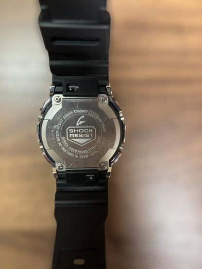 Casio G-Shock GM-5600-1JF Model Square Face Watch with Metal Bezel — Japan Import