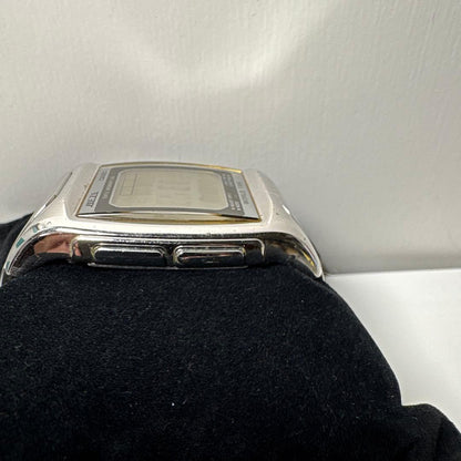 Casio Meta World Time Data Memory Illuminator Silver Model 1828 — Japan Import