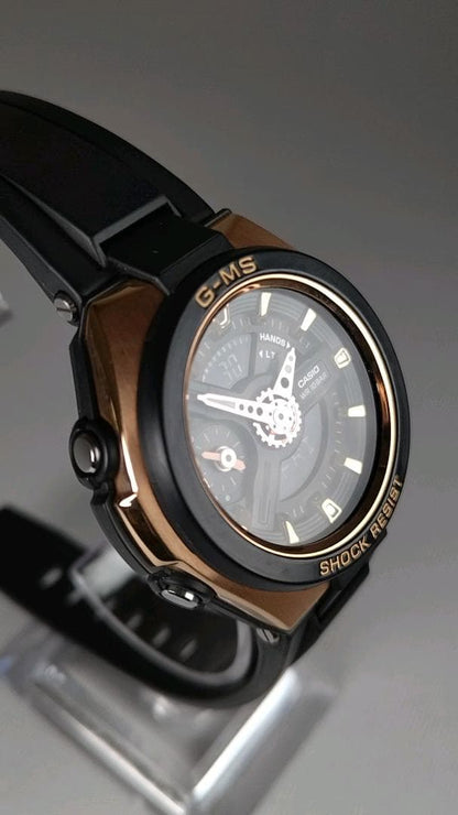 Casio Baby-G G-MS MSG‑400G‑1A1JF Metal Case Rose Gold Accents