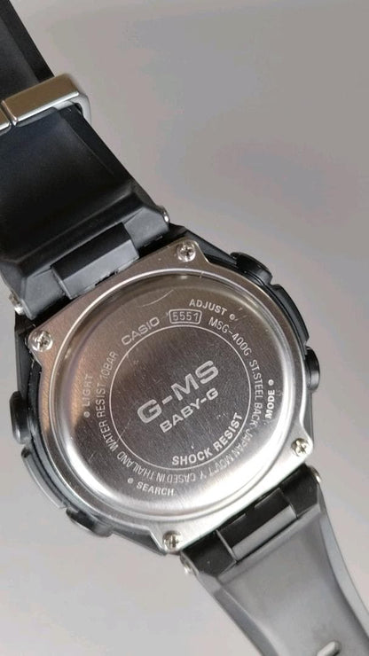 Casio Baby-G G-MS MSG‑400G‑1A1JF Metal Case Rose Gold Accents