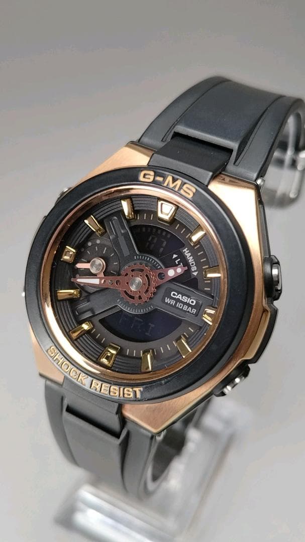 Casio Baby-G G-MS MSG‑400G‑1A1JF Metal Case Rose Gold Accents