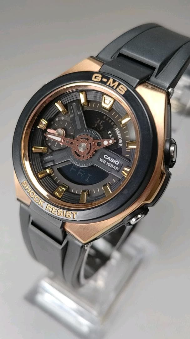 Casio Baby-G G-MS MSG‑400G‑1A1JF Metal Case Rose Gold Accents