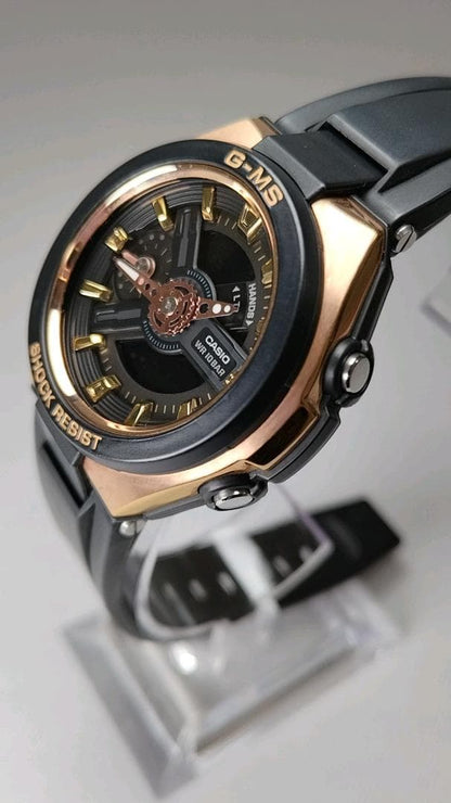 Casio Baby-G G-MS MSG‑400G‑1A1JF Metal Case Rose Gold Accents