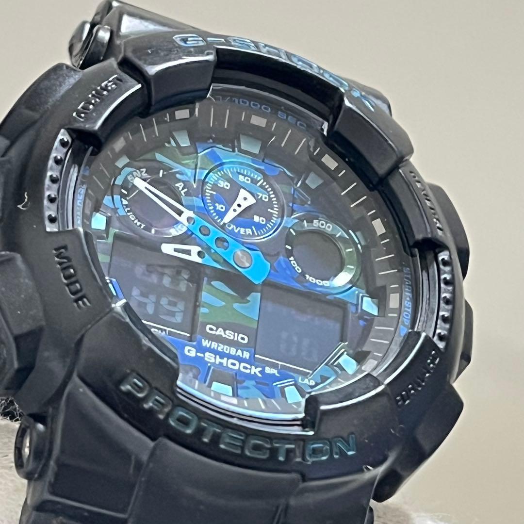 Casio G-Shock GA-100CB Movable Watch with Camouflage Pattern